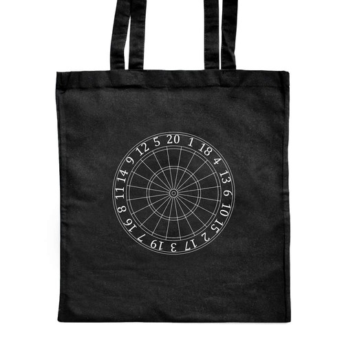 Dartboard shopping tote bag - shopping,