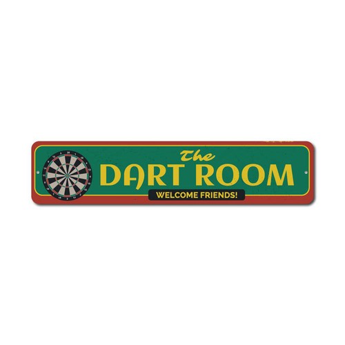The dart room welcome friends - room,