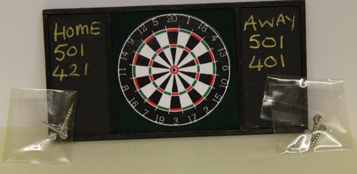 Dolls house pub dart board - =,